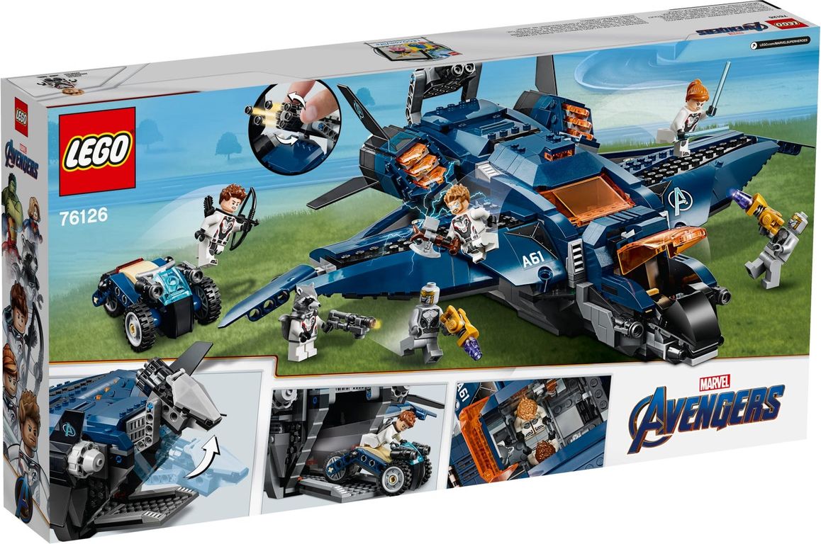 LEGO® Marvel Avengers Ultimate Quinjet back of the box