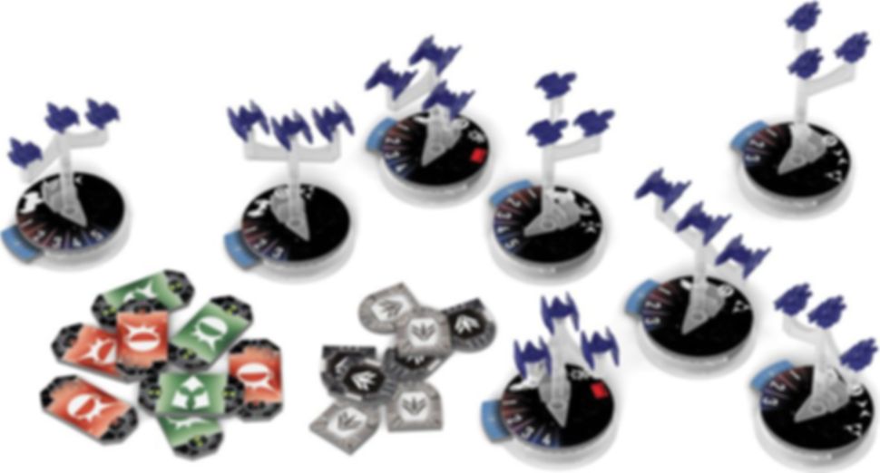 Star Wars: Armada – Separatist Fighter Squadrons Expansion Pack componenti