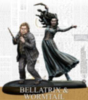 Harry Potter Miniatures Adventure Game: Bellatrix and Wormtail Expansion miniatures