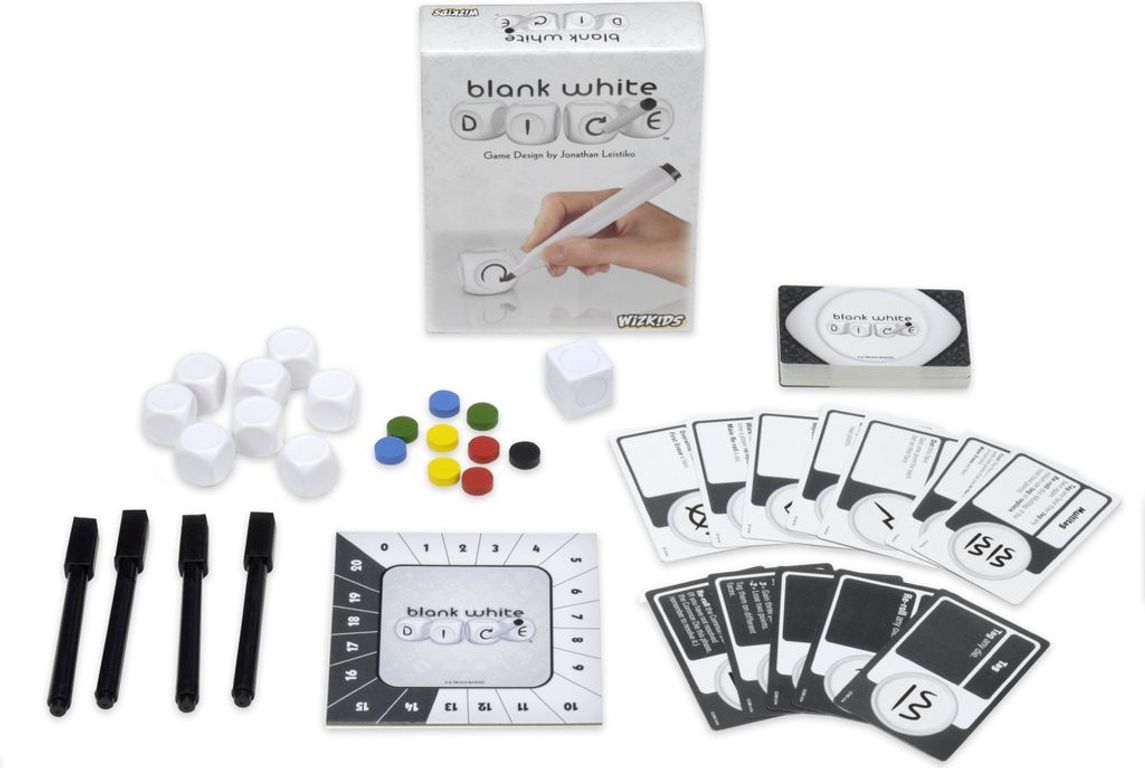 Blank White Dice partes