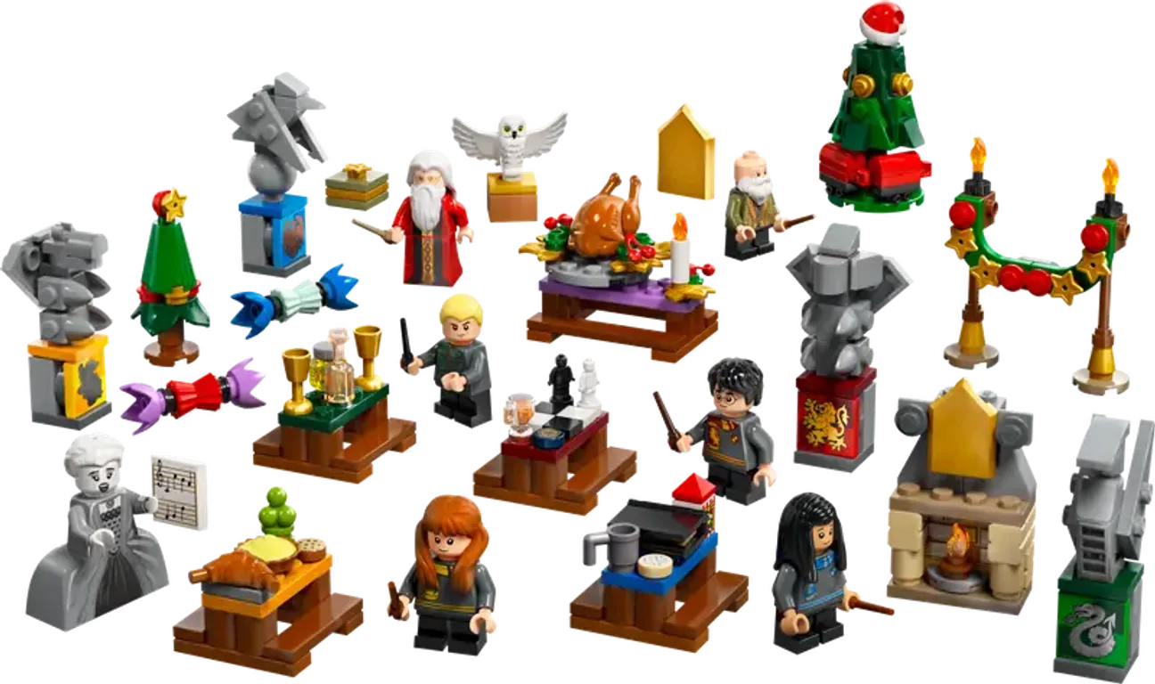 LEGO® Harry Potter™ Calendario dell'Avvento 2024 LEGO Harry Potter componenti