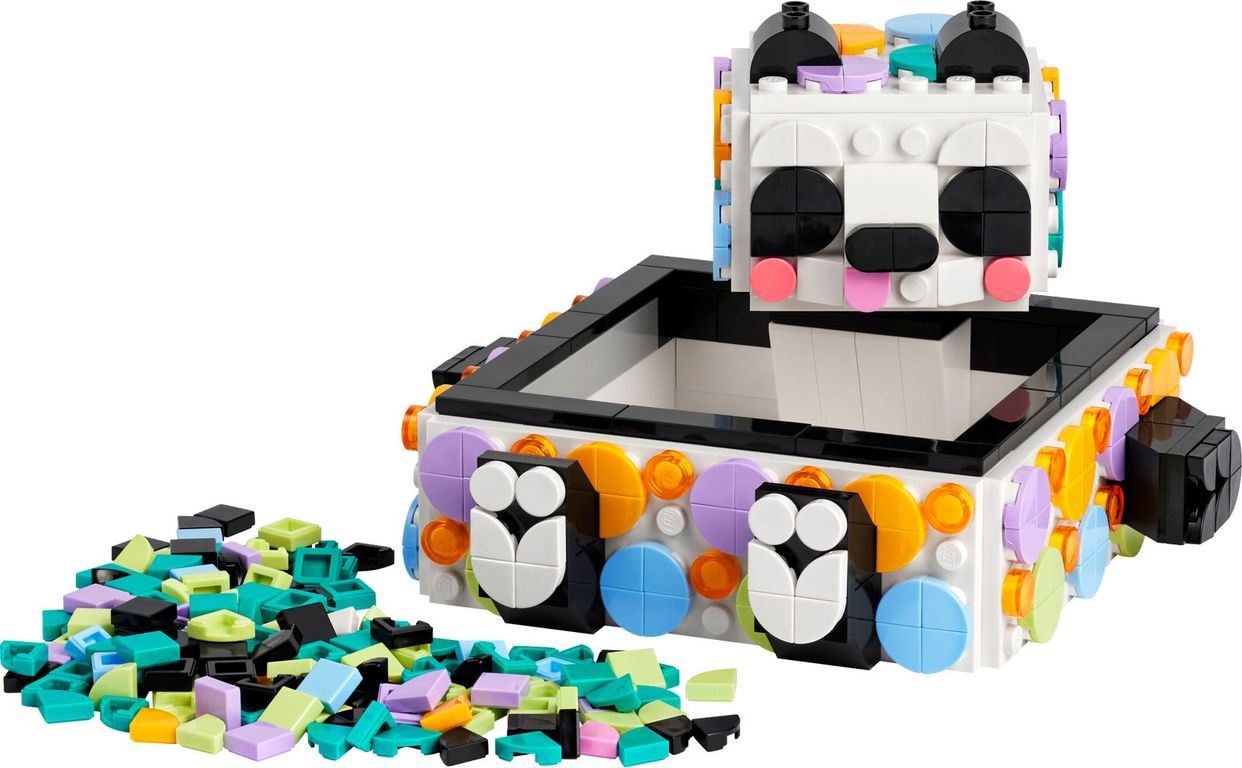 LEGO® DOTS Il Simpatico Panda portaoggetti componenti