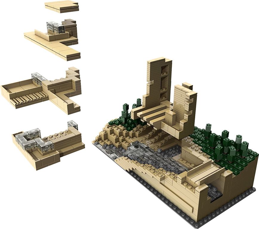 LEGO® Architecture Fallingwater® components