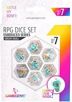 Green Skull RPG Dice Set