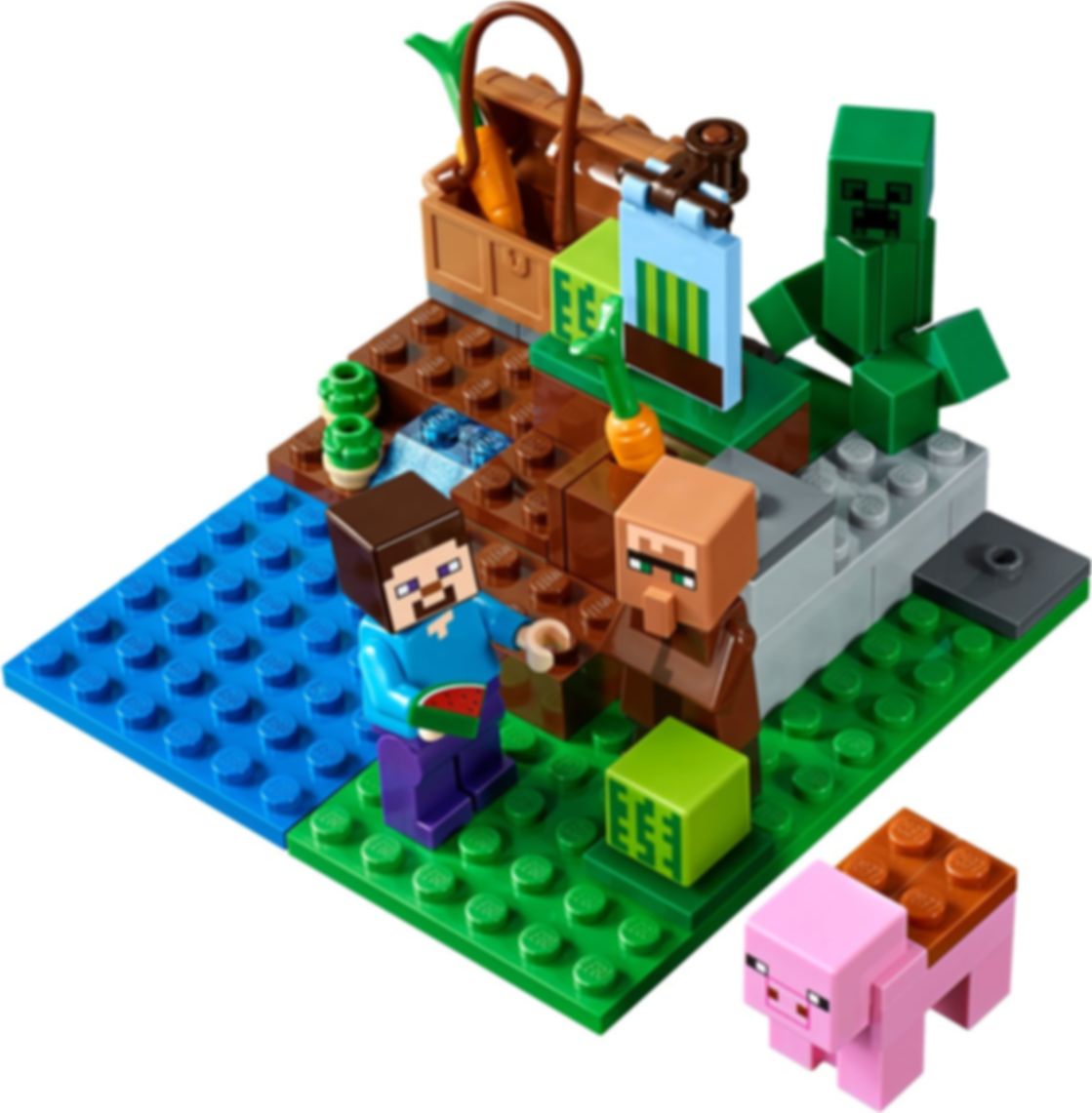 LEGO® Minecraft De meloenboerderij speelwijze