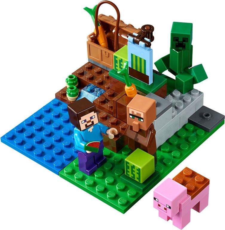 LEGO® Minecraft La granja de melones jugabilidad