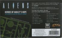 Aliens: Another Glorious Day in the Corps – Heroes of Hadley's Hope back of the box