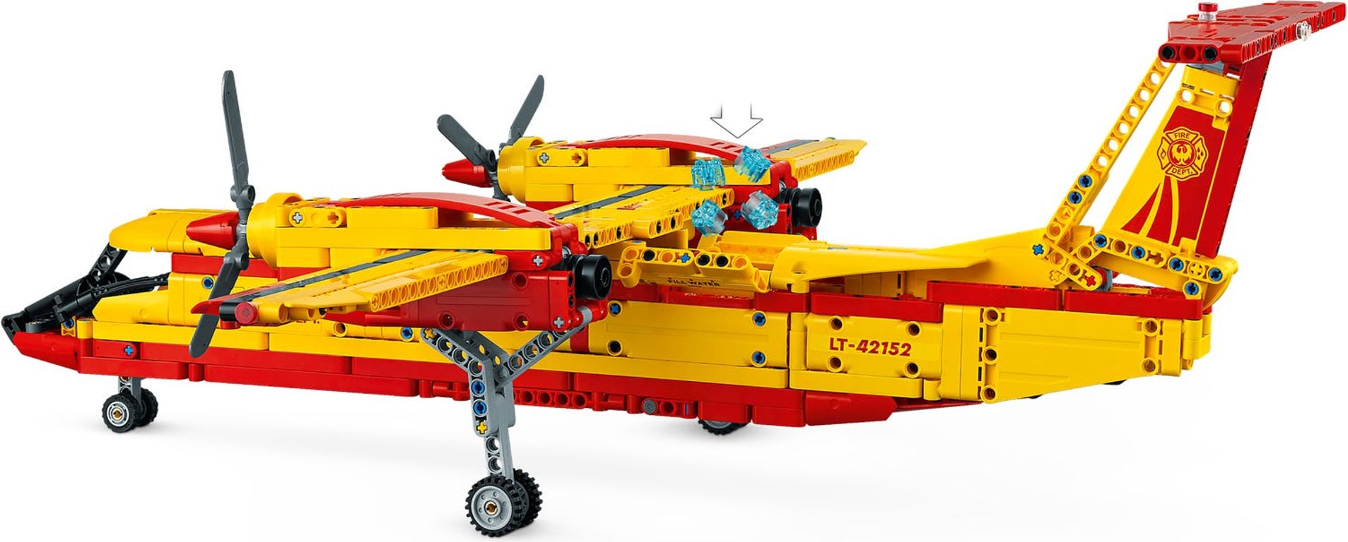 LEGO® Technic Avión de Bomberos reverso