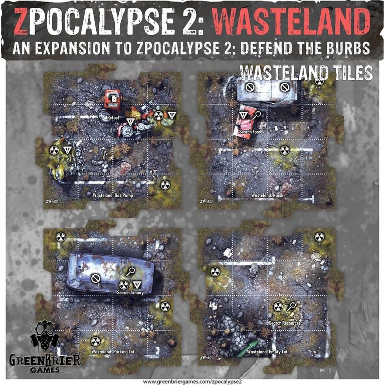Zpocalypse 2: Wasteland tiles