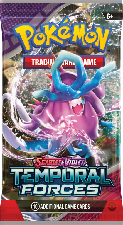 Pokémon TCG: Scarlet & Violet-Temporal Forces Booster Pack scatola