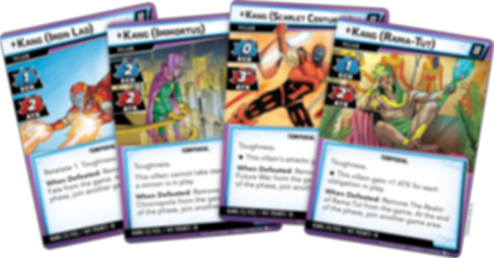 Marvel Champions: El Juego de Cartas – Antiguo y futuro Kang Pack de Escenario cartas