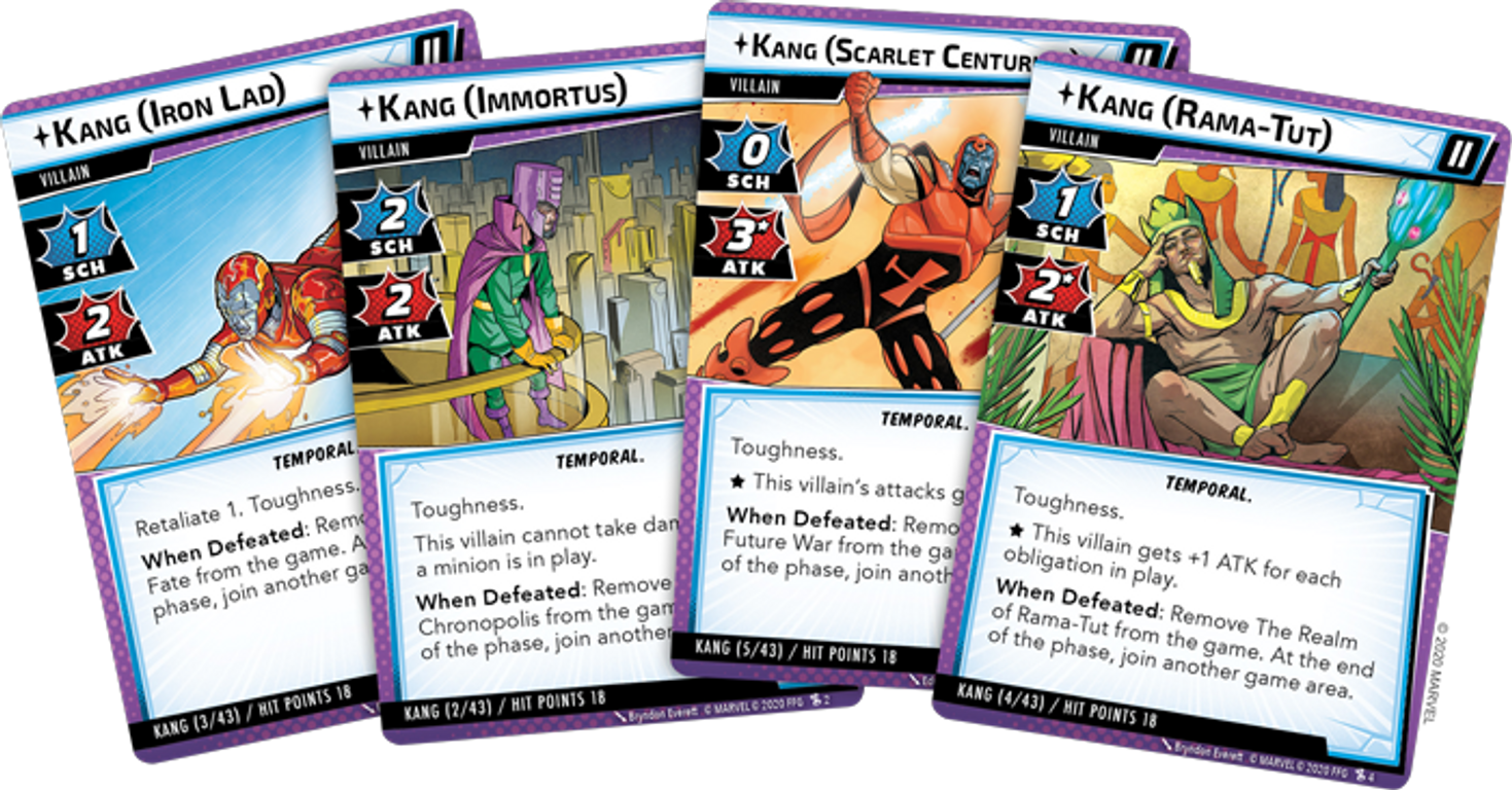 Marvel Champions: The Once and Future Kang Scenario Pack cards