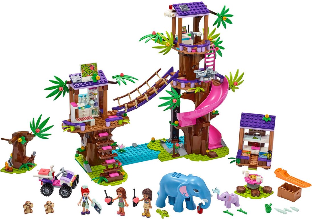 LEGO® Friends Tierrettungsstation im Dschungel komponenten