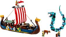 LEGO® Creator Barco Vikingo y Serpiente Midgard partes