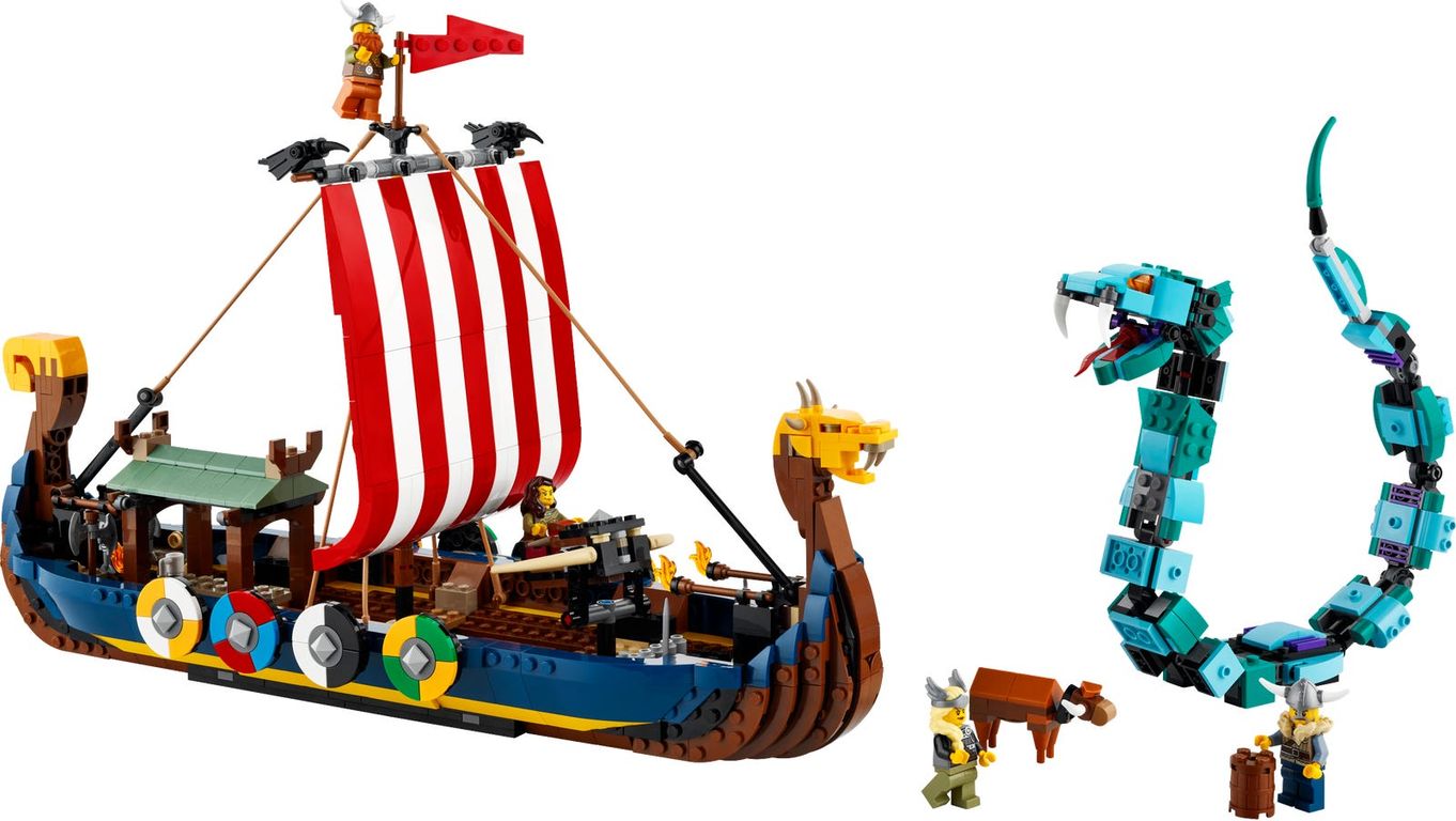 LEGO® Creator Nave vichinga e Jörmungandr componenti