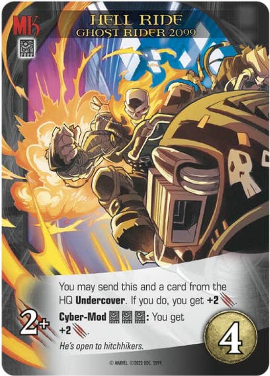 Legendary: A Marvel Deck Building Game – 2099 Ghost Rider kaart