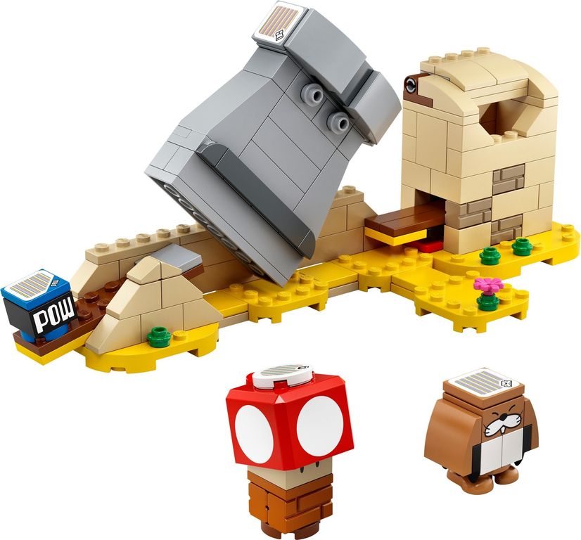 LEGO® Super Mario™ Monty Maulwurf und Superpilz – Erweiterungsset komponenten