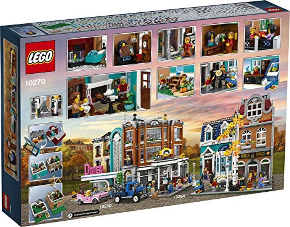 LEGO® Icons Bookshop back of the box