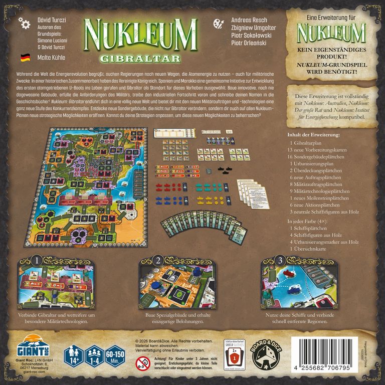 Nukleum: Gibraltar rückseite der box