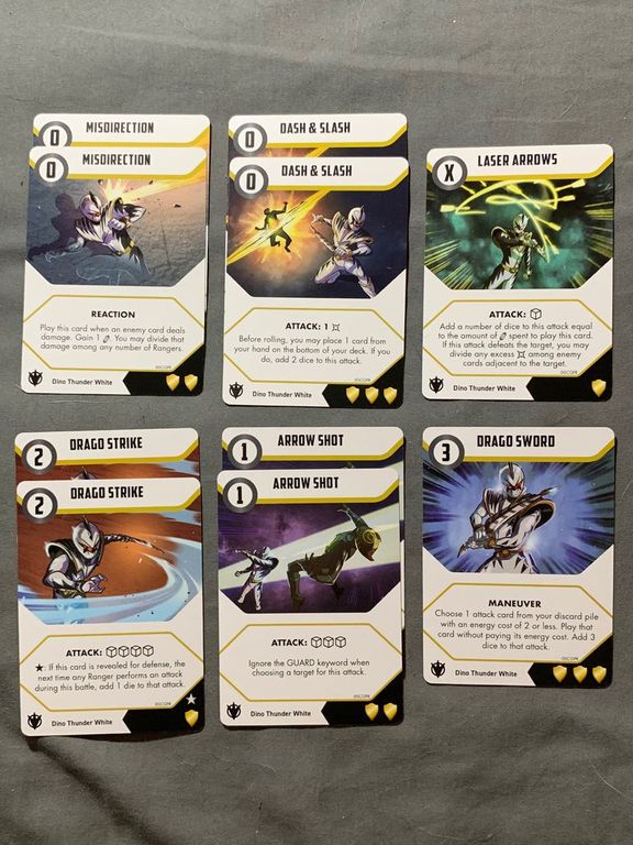 Power Rangers: Heroes of the Grid – Dino Thunder Pack cards