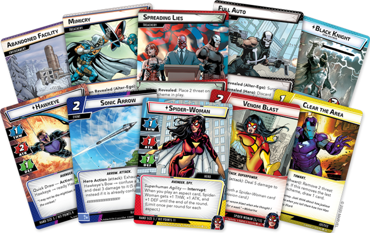 Marvel Champions: El Juego de Cartas – La Tiranía de Cráneo Rojo Expansión cartas