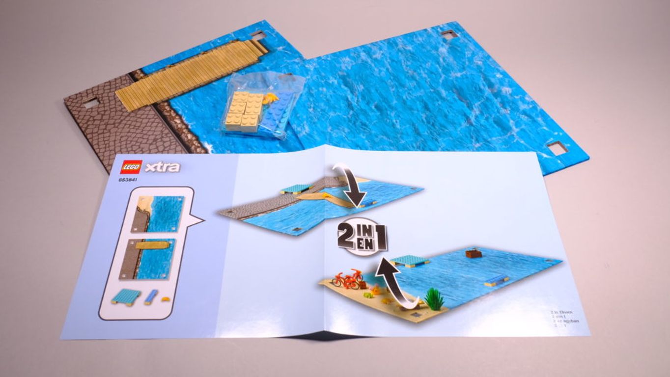 LEGO® Xtra Sea Playmat components