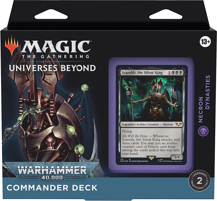 Magic: the gathering - Commander Warhammer 40K Deck Display (4 Decks) doos