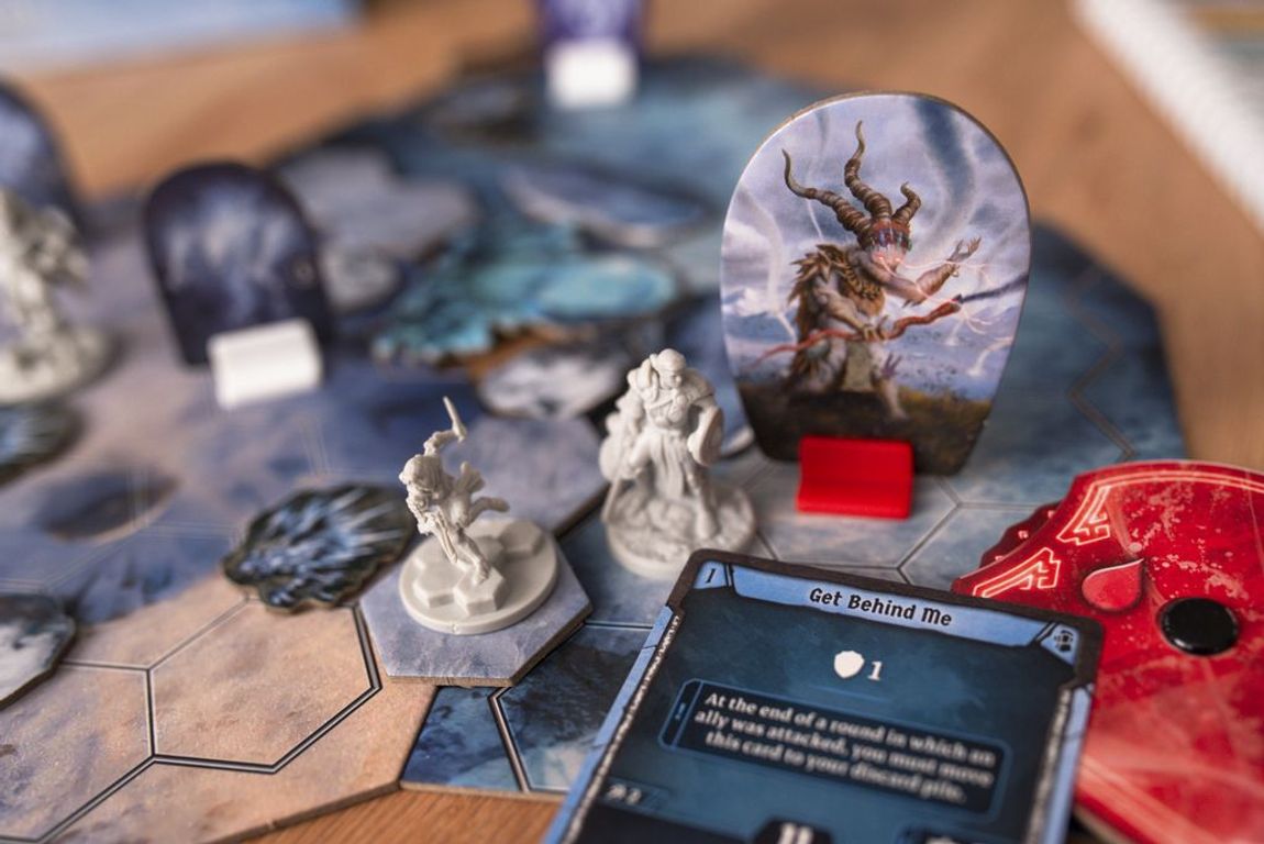 Gloomhaven: Mercenary Pack – Satha, Mayor of Frosthaven componenten