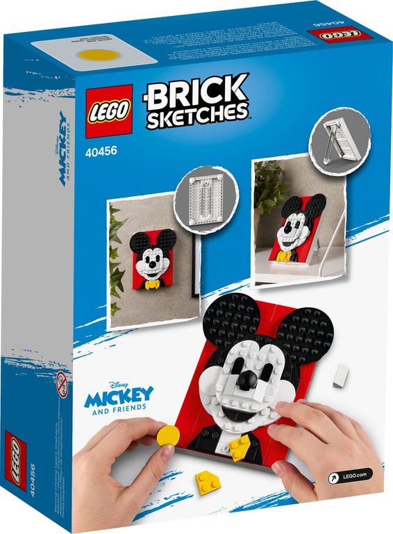 LEGO® Brick Sketches™ Mickey Mouse back of the box
