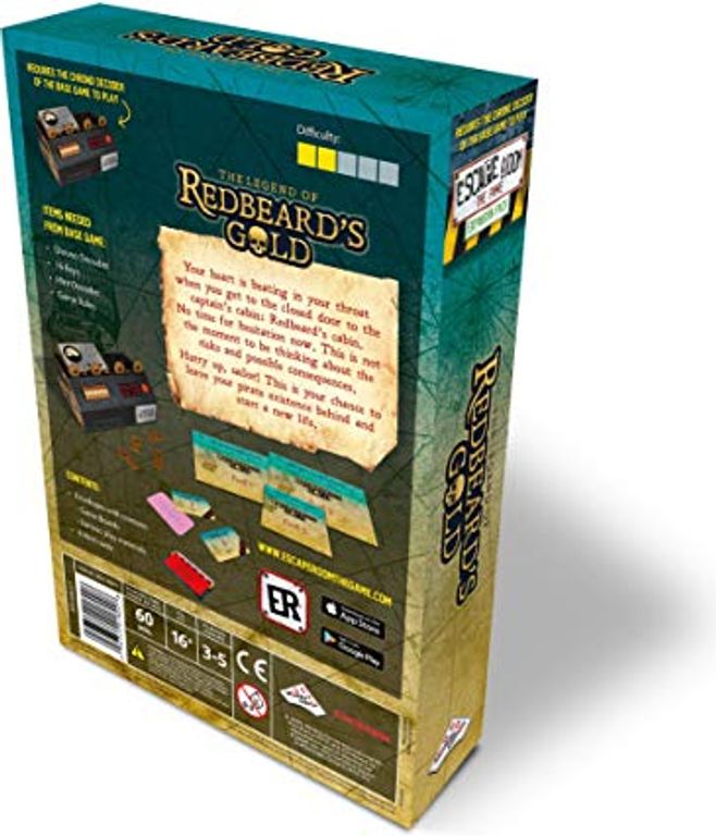 Escape Room: Das Spiel - The Legend of Redbeard's Gold rückseite der box