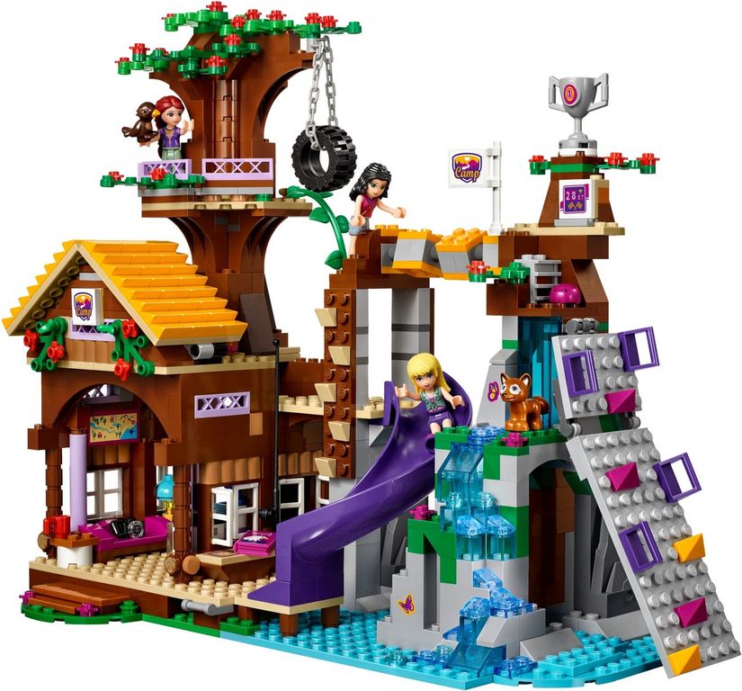 LEGO® Friends Campamento de aventura: casa en el árbol jugabilidad