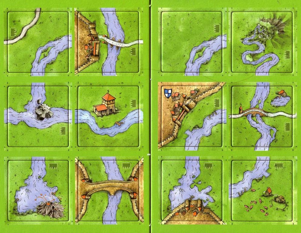 Carcassonne: Count, King & Robber tiles