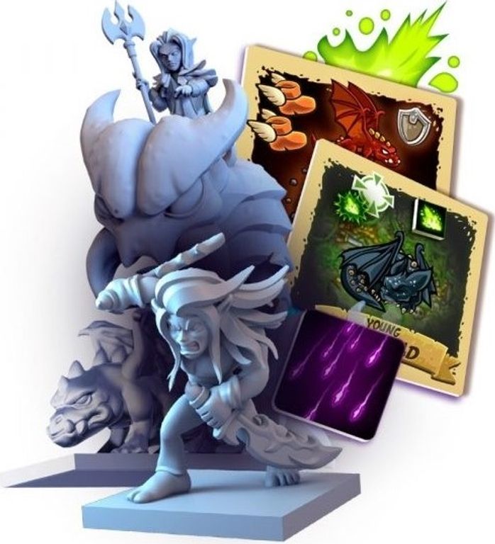 Kingdom Rush: Elemental Uprising – Dark Elf Slayer Expansion componenten