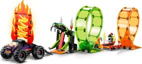 LEGO® City Dubbele looping stuntarena componenten