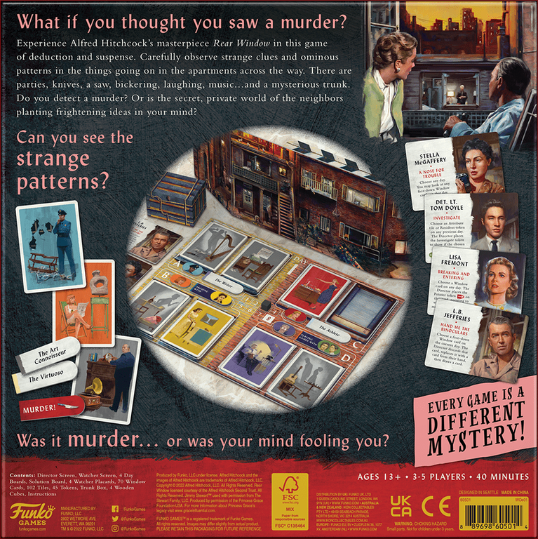 Rear Window back of the box