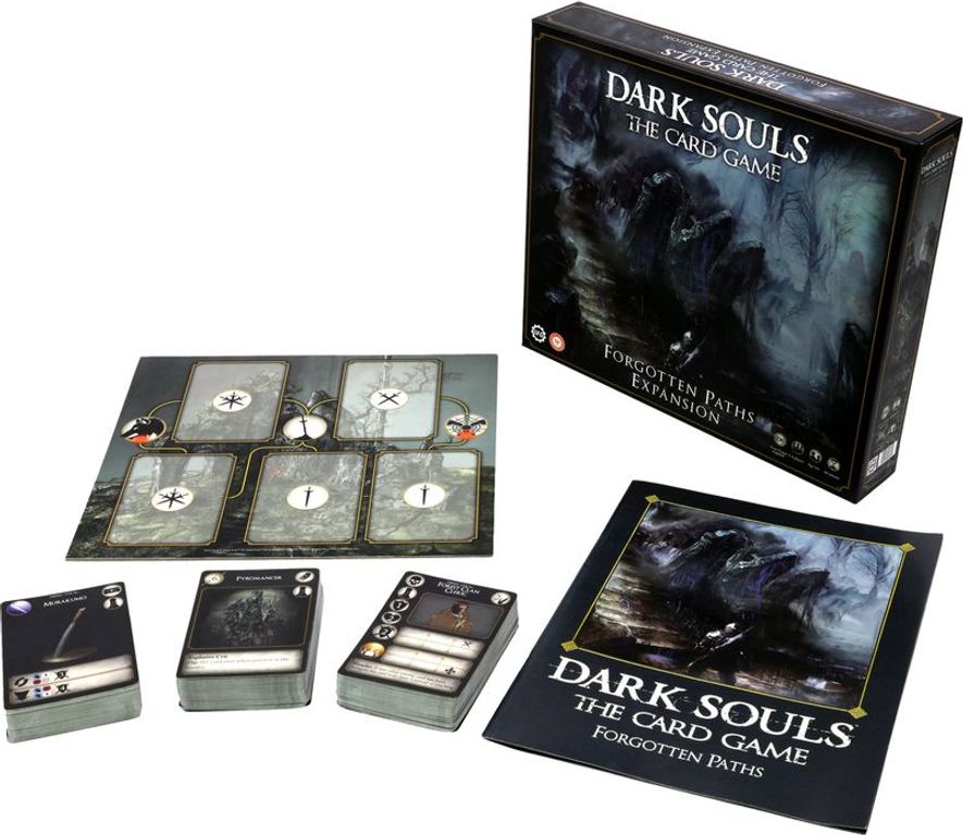Dark Souls: The Card Game - Forgotten Paths Expansion components