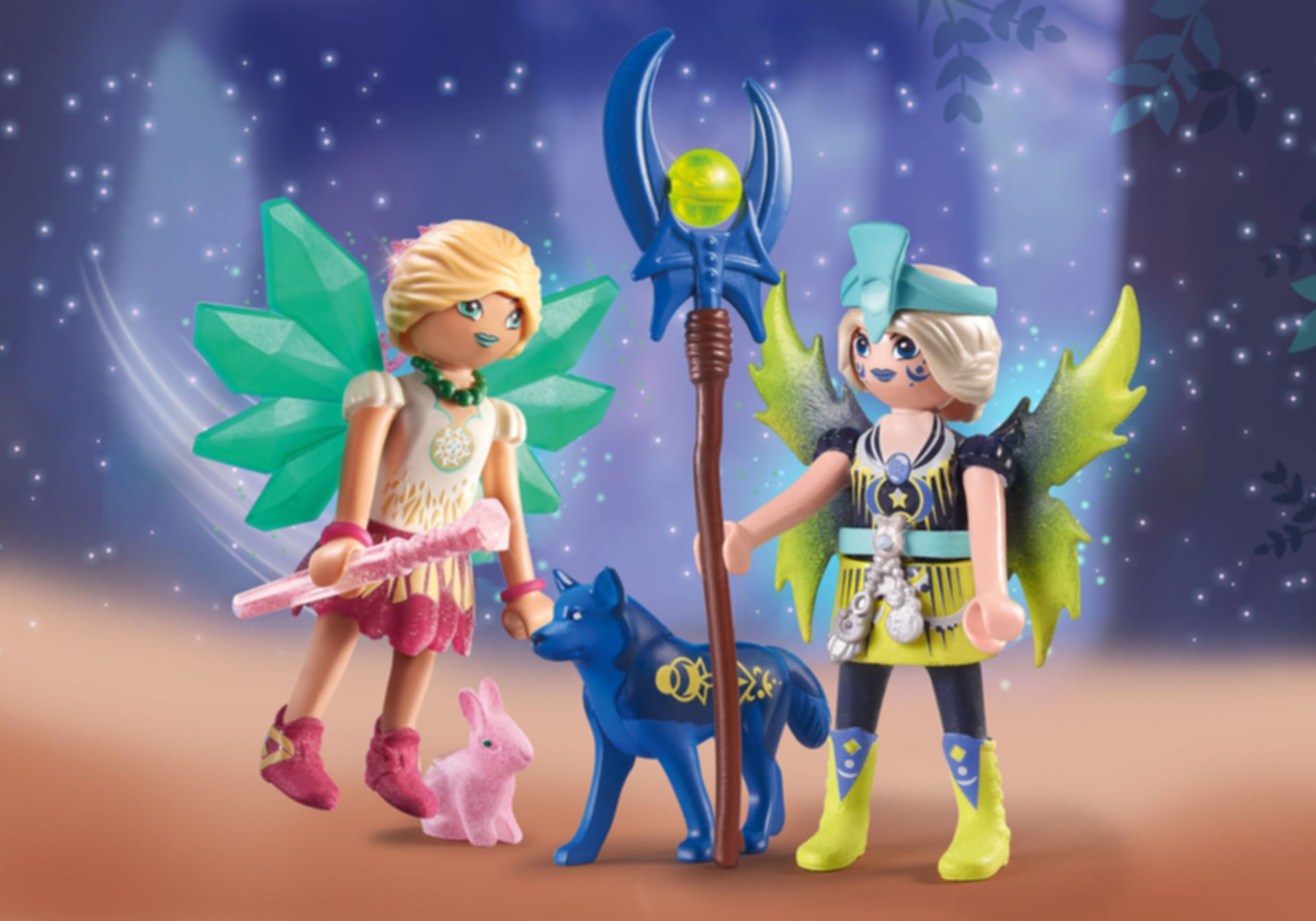 Playmobil® Ayuma Crystal en Moon Fairy met totemdieren