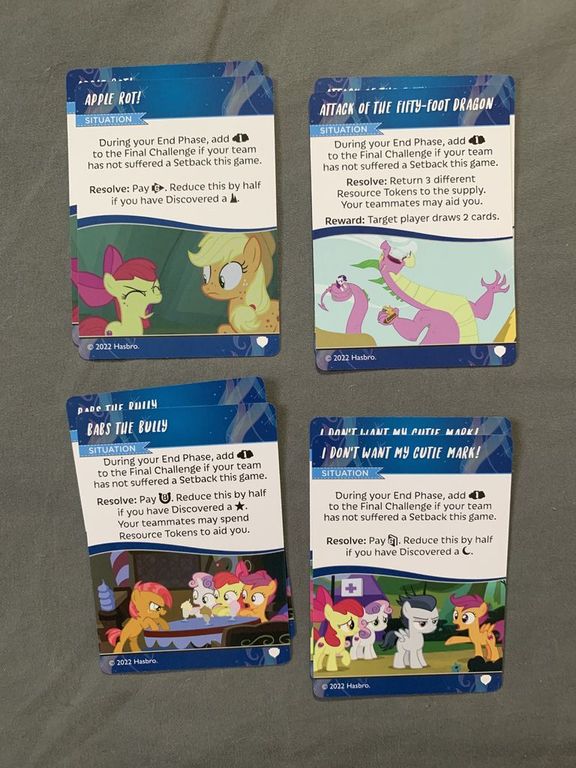 My Little Pony: Adventures in Equestria Deck-Building Game – True Talents Expansion cards