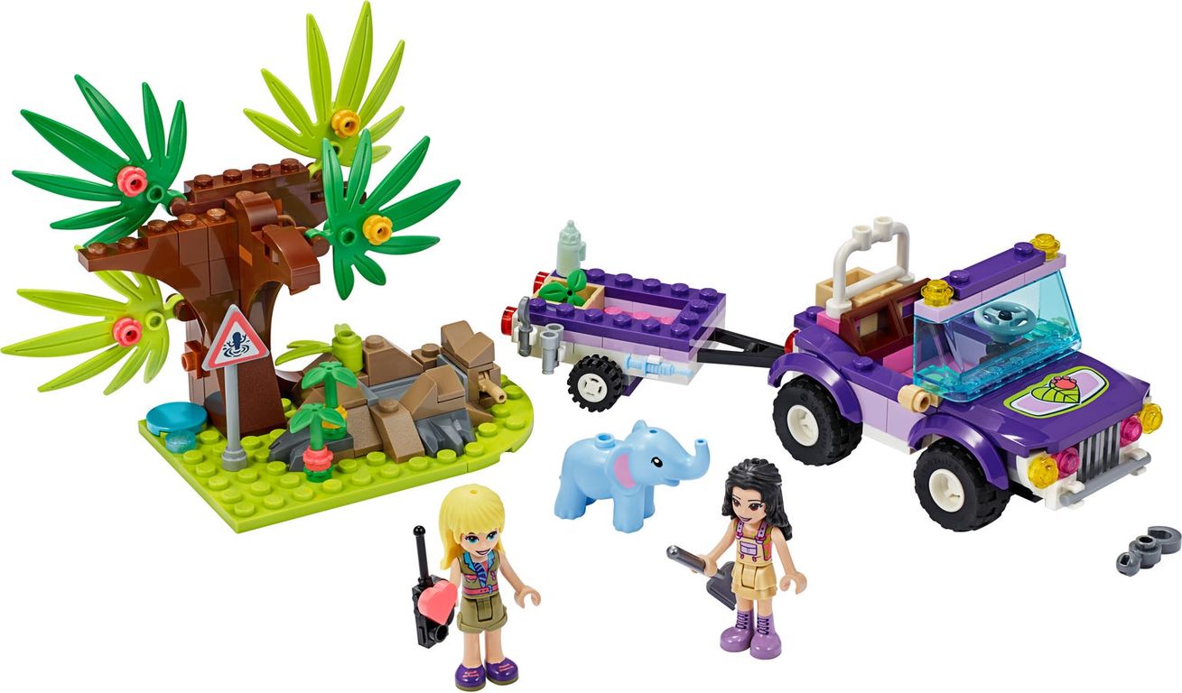 LEGO® Friends Rescate en la Jungla del Bebé Elefante partes