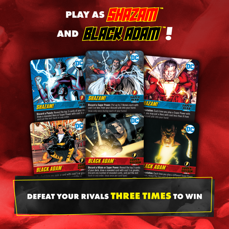 DC Deck-Building Game: Rivals – Shazam! vs Black Adam kaarten