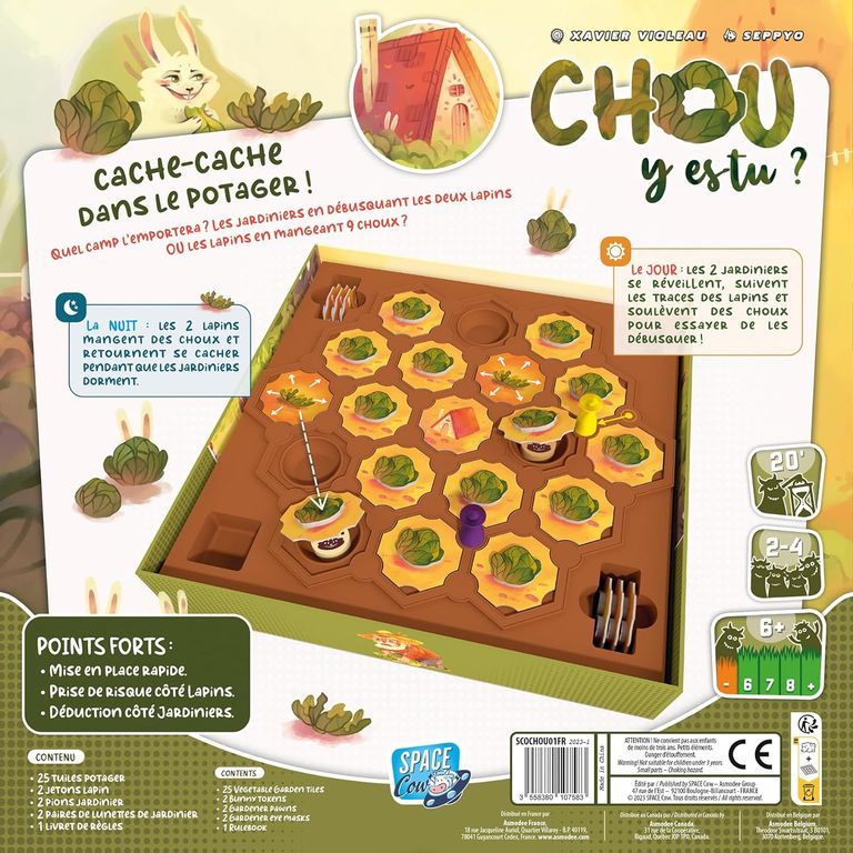 Chou y es-tu? dos de la boîte