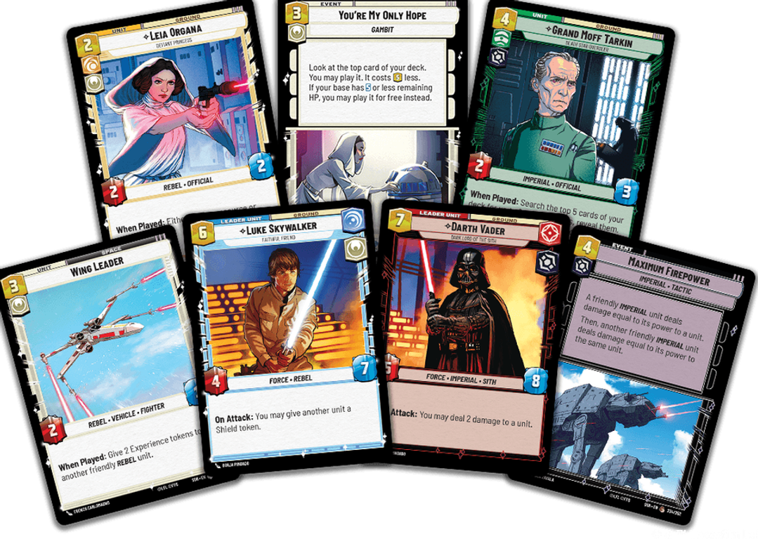 Star Wars: Unlimited - Der Funke Einer Rebellion Prerelease Box karten
