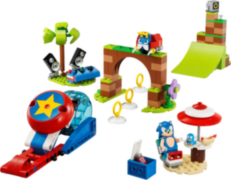 LEGO® Sonic The Hedgehog Sfida della sfera di velocità di Sonic componenti