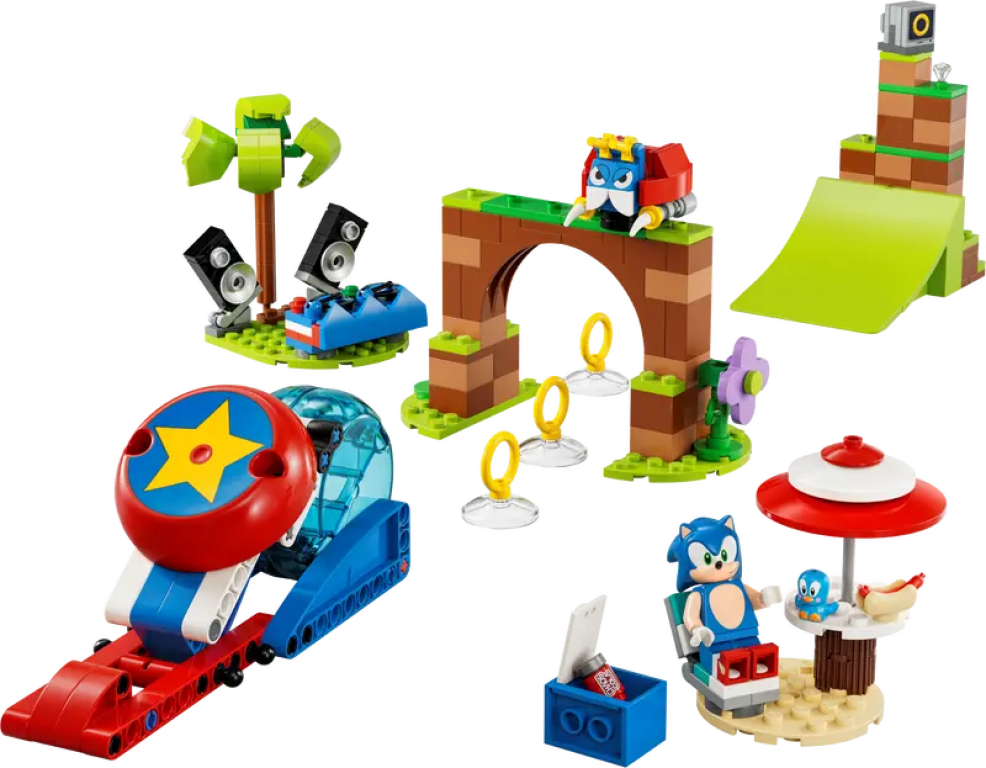 LEGO® Sonic The Hedgehog Sonic's Speed Sphere Challenge components