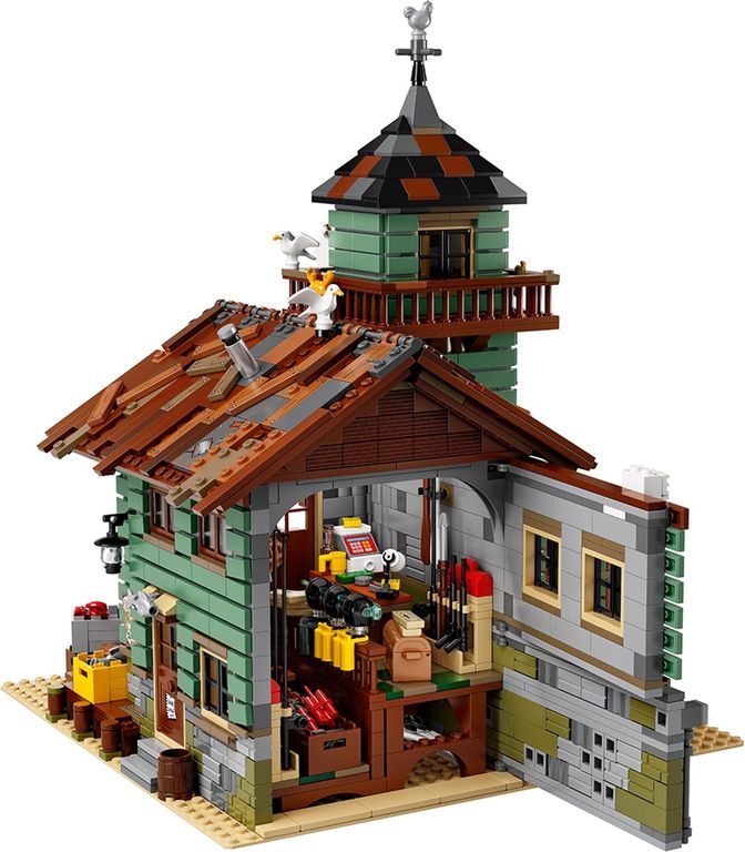 LEGO® Ideas Le vieux magasin de pêche face arrière