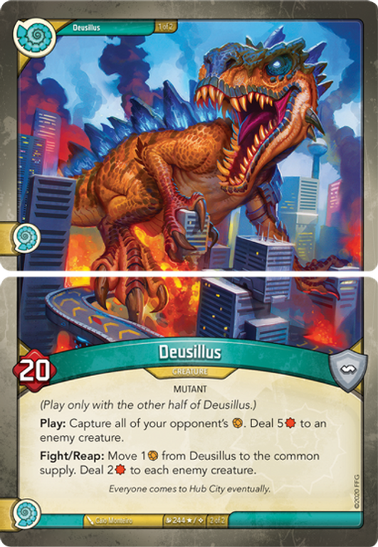 Keyforge : Mutation de Masse - Deck Deusillus cartes