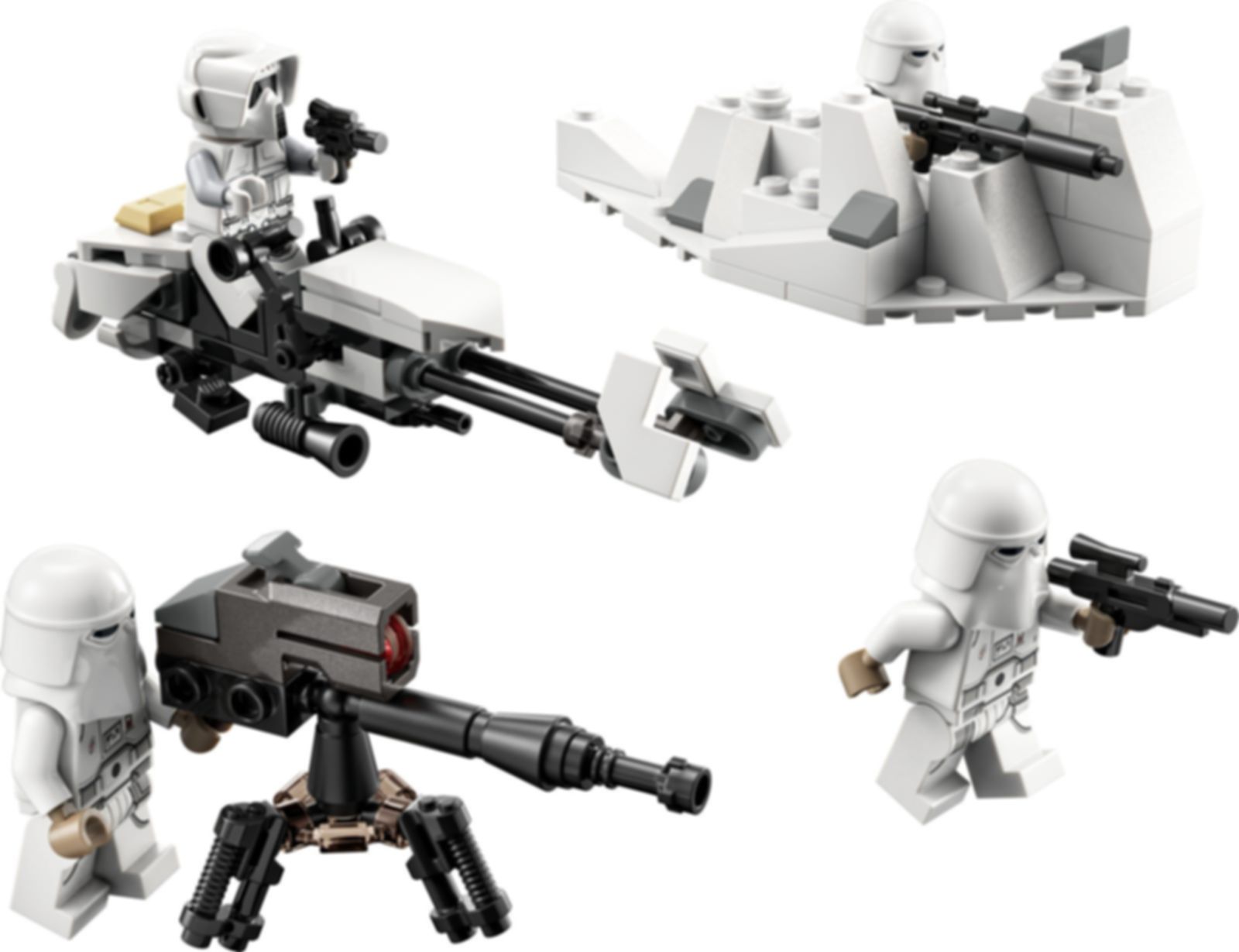 LEGO® Star Wars Snowtrooper™ Battle Pack components