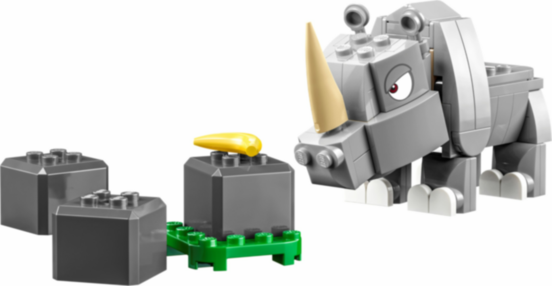 LEGO® Super Mario™ Rambi the Rhino Expansion Set components