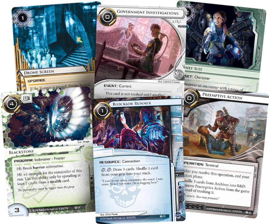 Android: Netrunner - Intervention cards