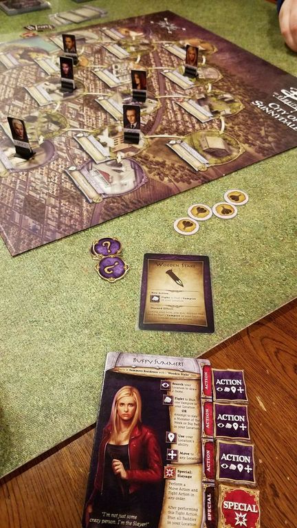Buffy the Vampire Slayer: The Board Game components